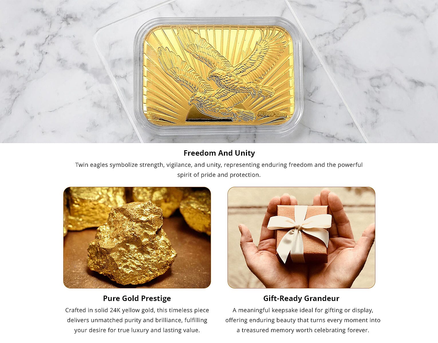 Twin Eagle 24k Gold Embossed Sheet 10mg Banner