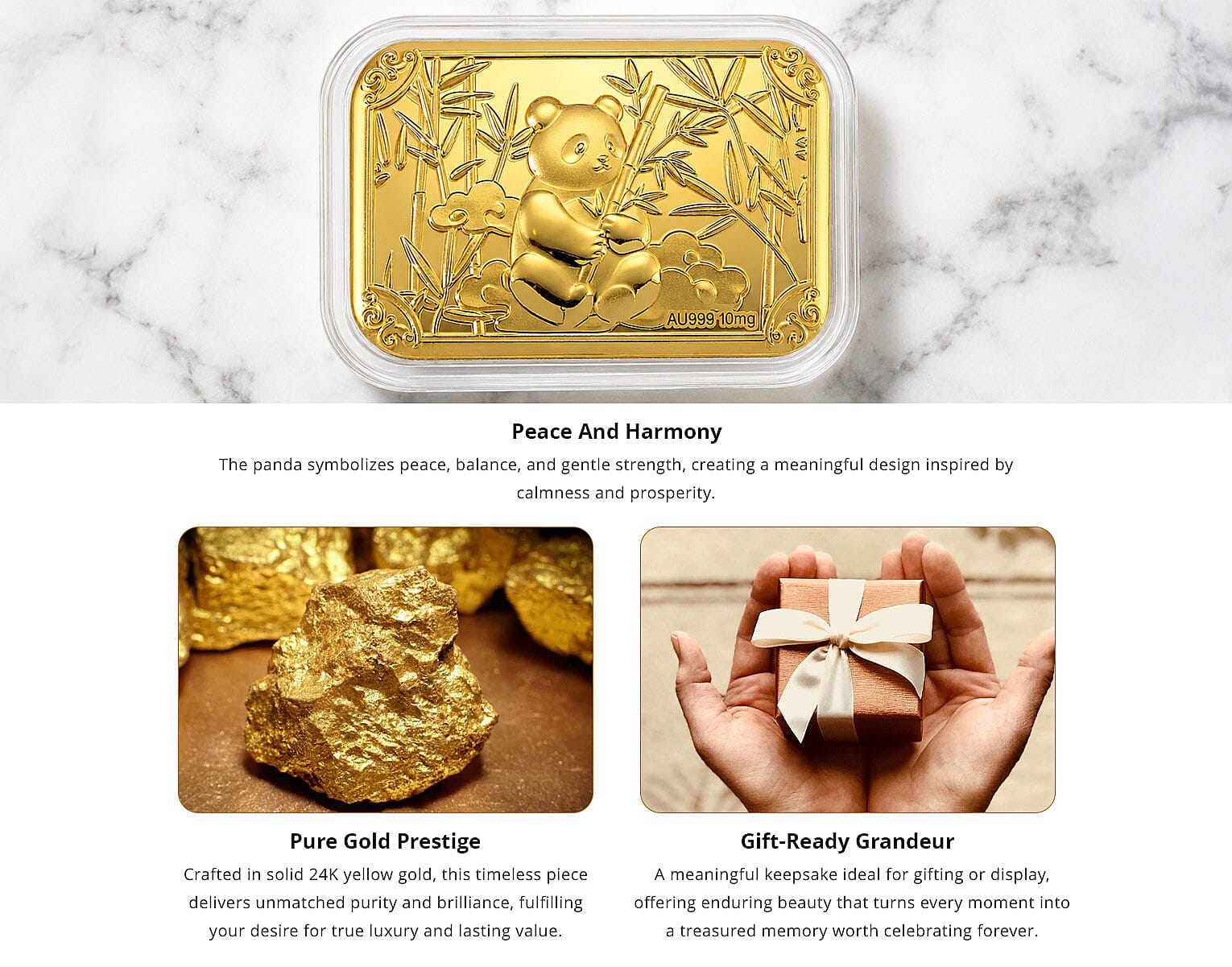 Panda 24k Gold Embossed Sheet 10mg Banner