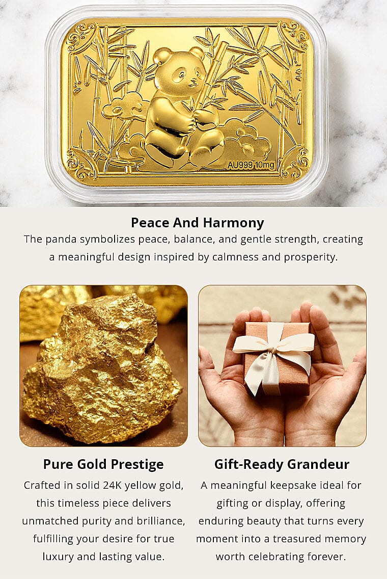 Panda 24k Gold Embossed Sheet 10mg Banner