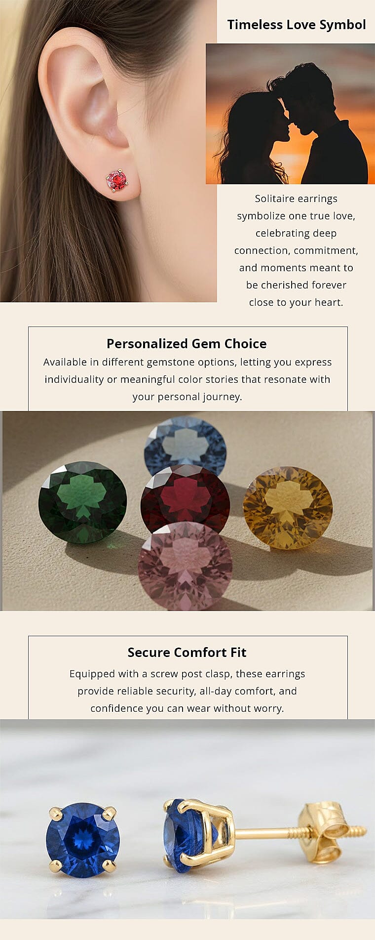 Doorbuster AAA Red Sapphire 1.10 ctw Screw Post Earrings in 14K Yellow Gold Banner