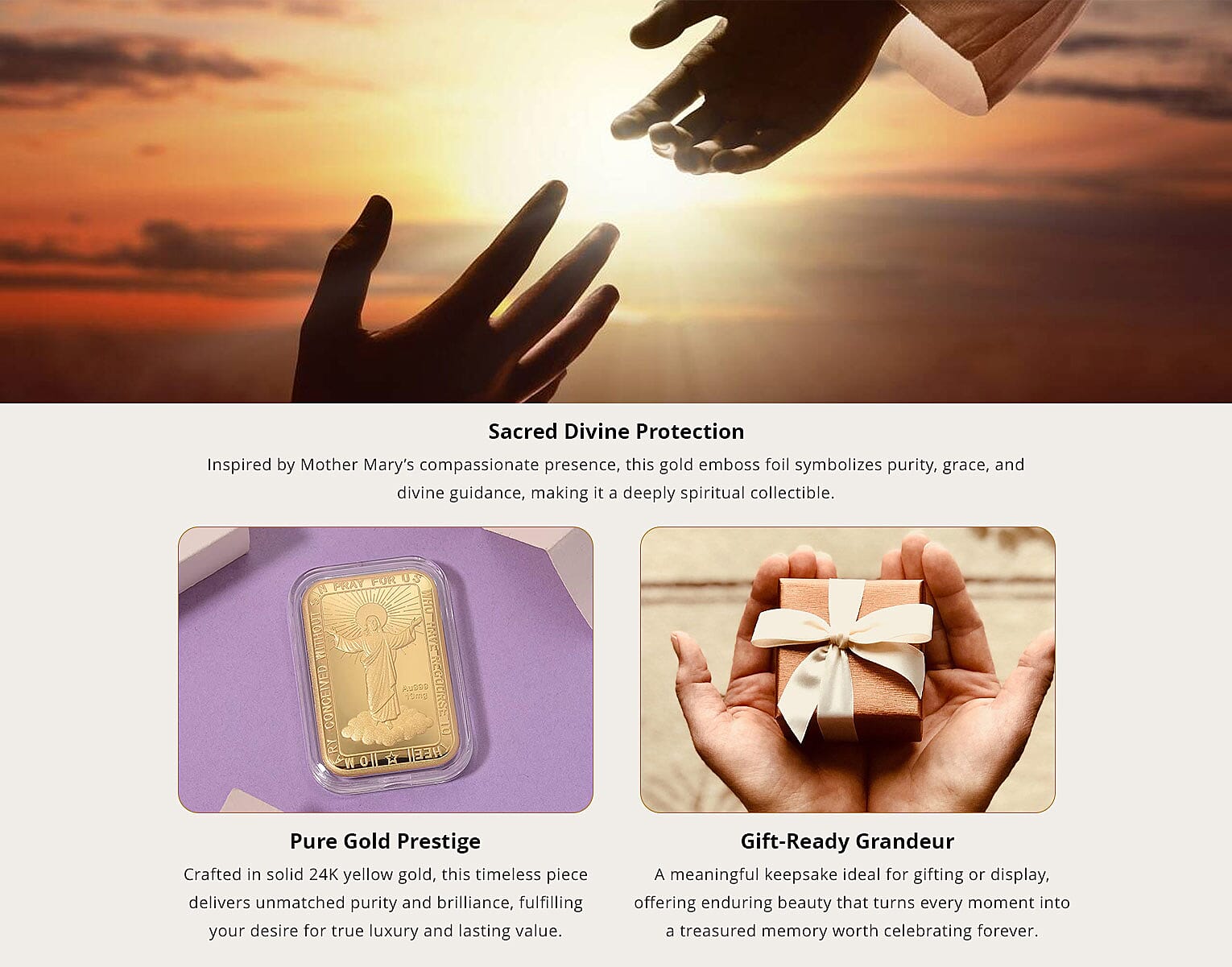 24K Golden Divine Mercy Devotion Emboss Sheet 10mg Banner