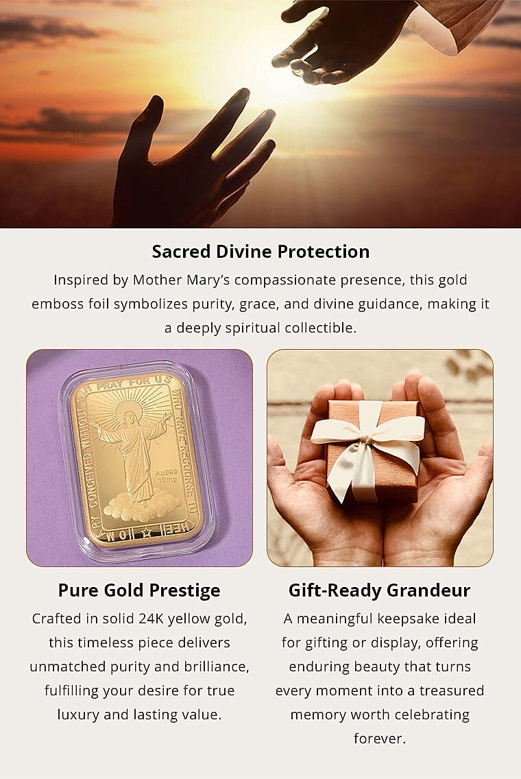 24K Golden Divine Mercy Devotion Emboss Sheet 10mg Banner