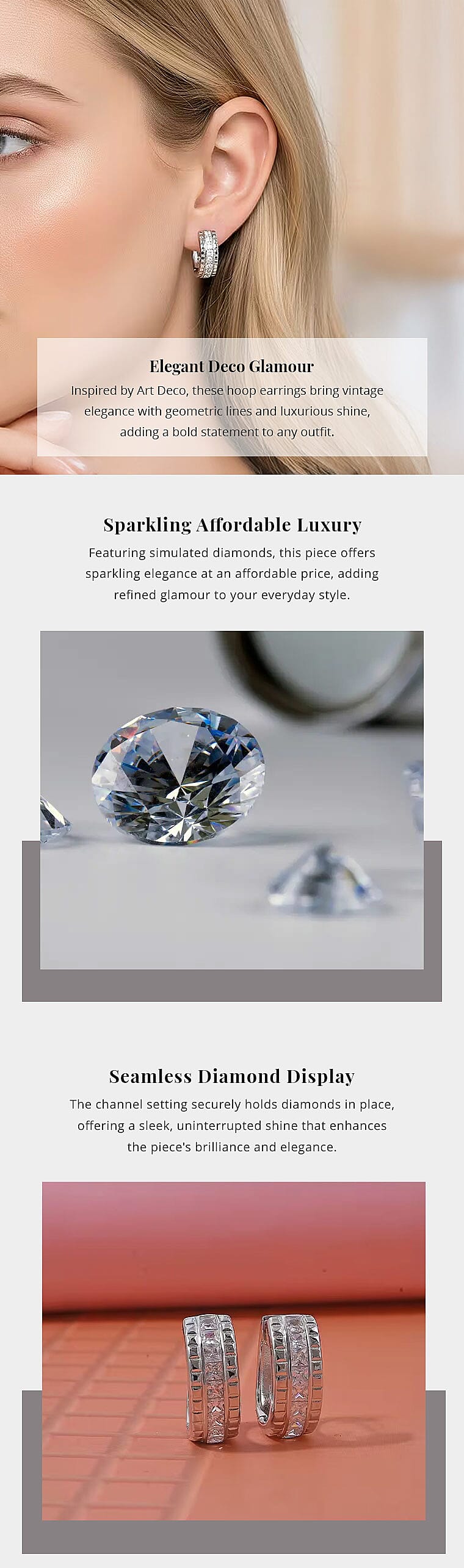 Simulated Diamond 3.25 ctw Earrings in Rhodium Over Sterling Silver Banner