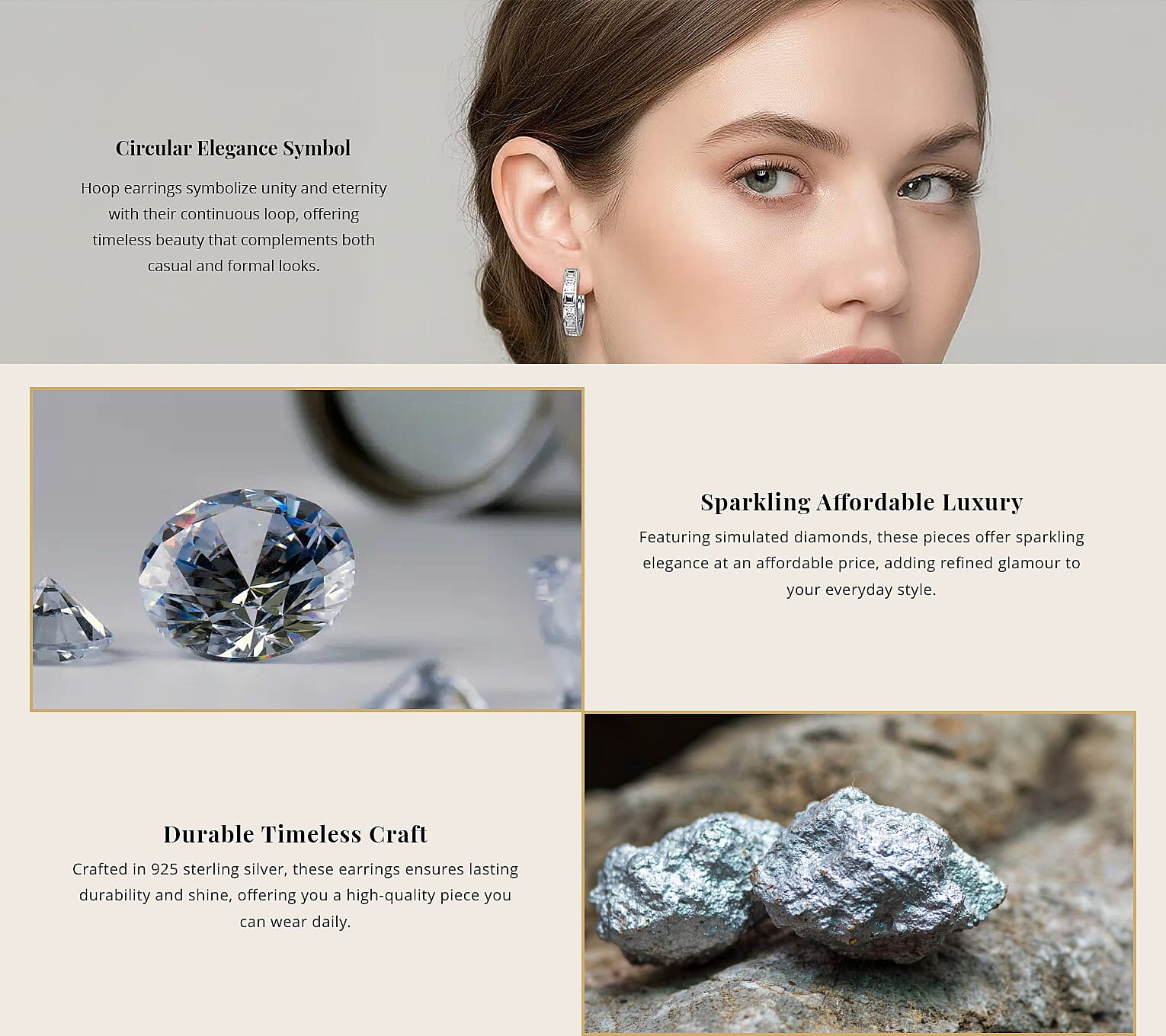 Simulated Diamond 1.50 ctw Earrings in Rhodium Over Sterling Silver Banner