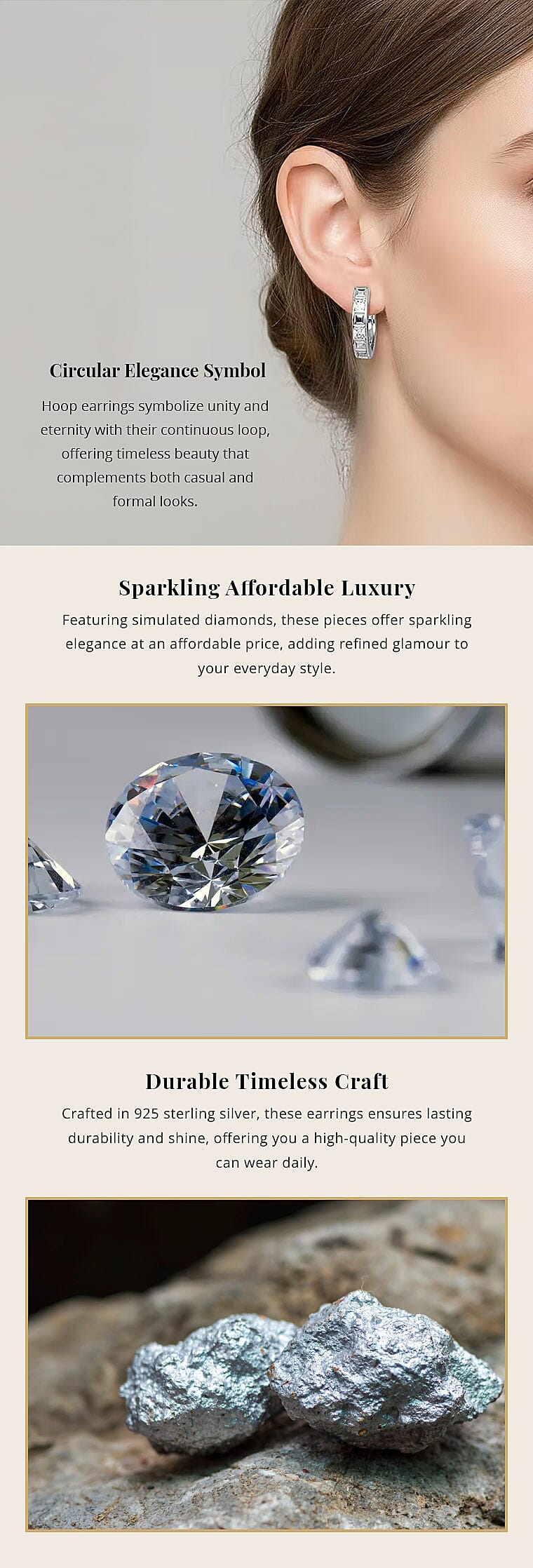 Simulated Diamond 1.50 ctw Earrings in Rhodium Over Sterling Silver Banner