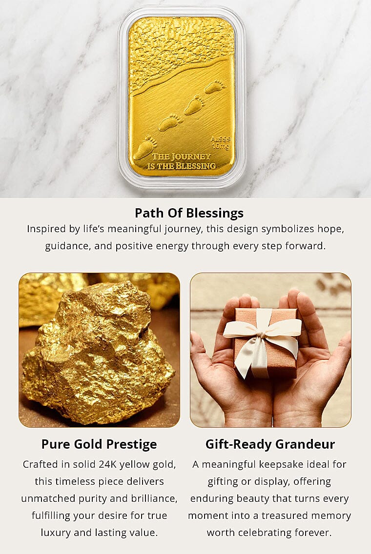Journey Blessing 24k Gold Embossed Sheet 10mg Banner