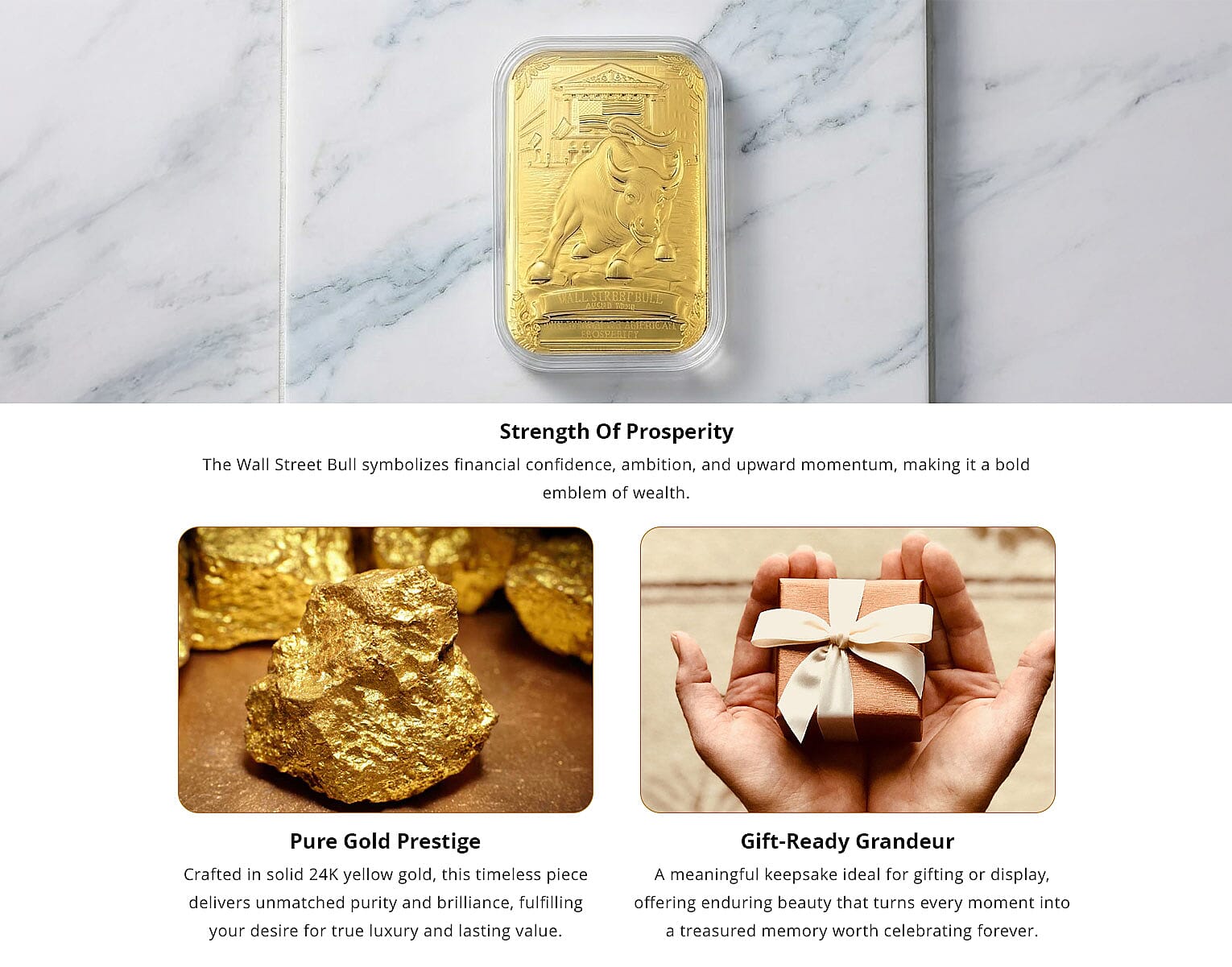 Wall Street Bull 24k Gold Embossed Sheet 10mg Banner