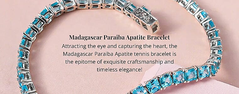 Madagascar Paraiba Apatite Bracelet Banner