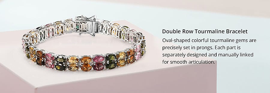 Double Row Tourmaline Bracelet Banner