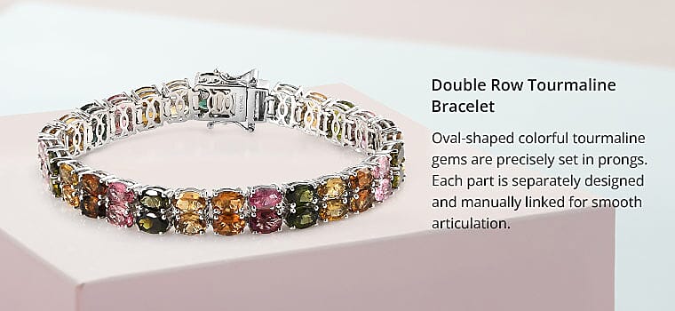 Double Row Tourmaline Bracelet Banner