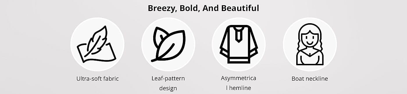 Tamsy Mint Leaf Asymmetrical Kaftan Dress Banner