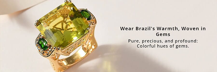 Wear Brazil's Warmth, Woven in Gems Banner