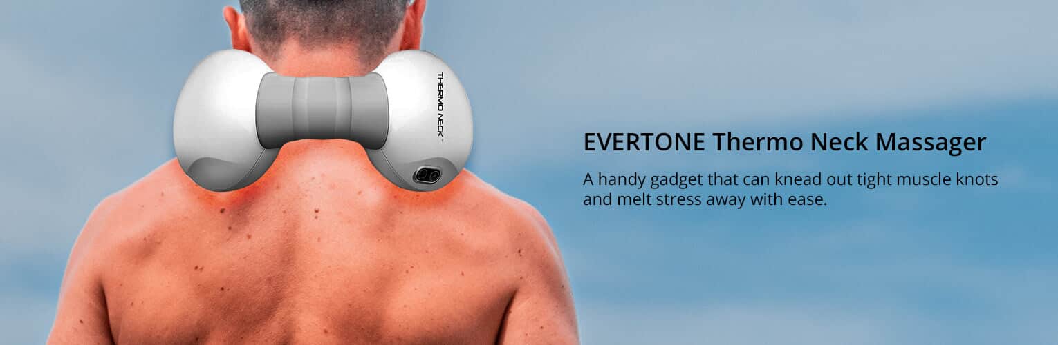 Thermo Portable Neck Massager - White | Evertone