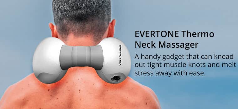 Thermo Portable Neck Massager - White | Evertone