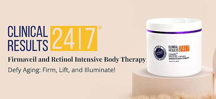 Clinical Result Firmaveil and Retinol Intensive Body Therapy Banner
