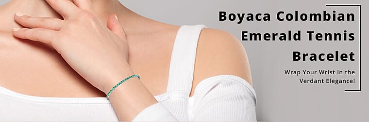 Boyaca Colombian Emerald Tennis Bracelet Banner