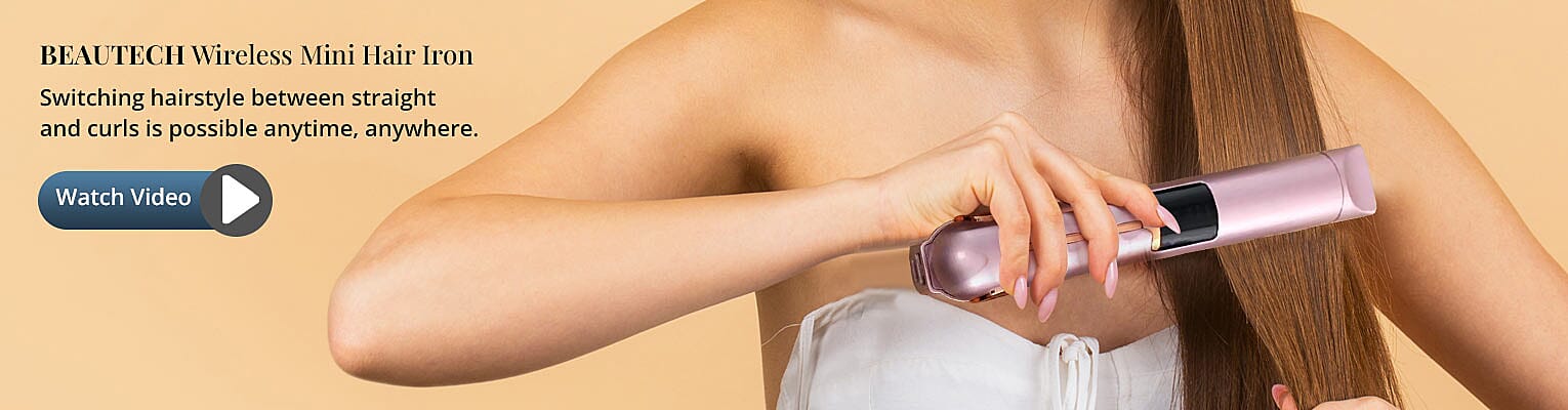 Wireless Mini Hair Iron Banner