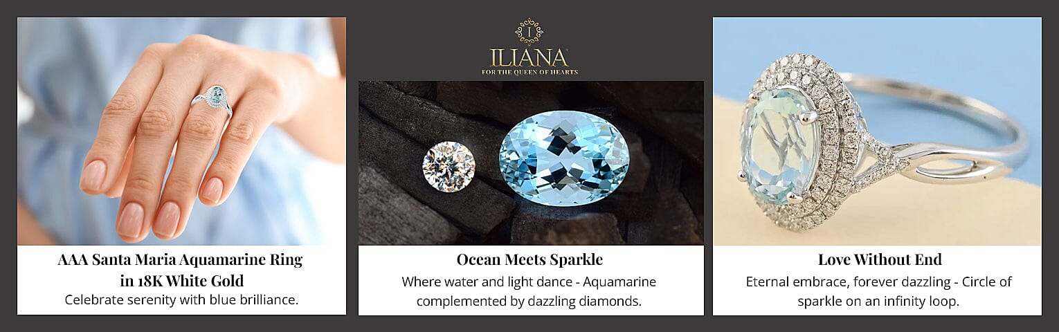 Iliana AAA Santa Maria Aquamarine Ring in 18K White Gold Banner