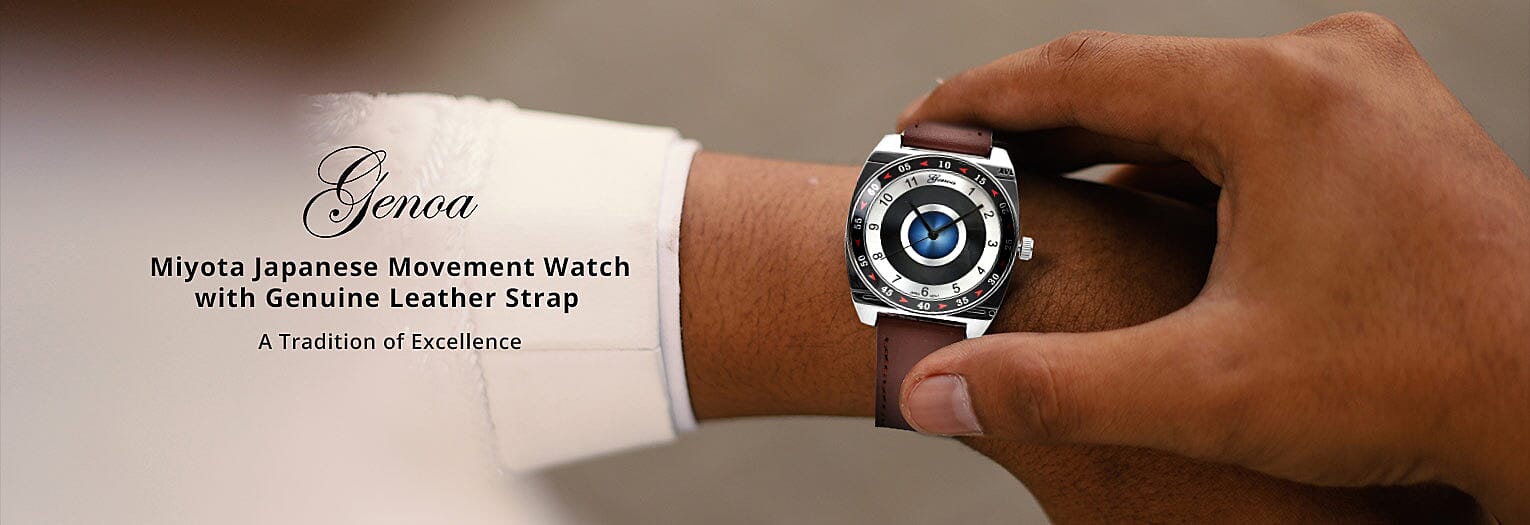 マイナー　watch Buy Genoa Miyota Japanese Movement Rotating Bezel Watch with