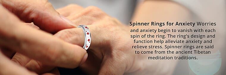 Moon Star Anxiety Ring for Women  Banner