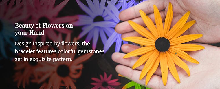 Beauty of Flowers on your Hand Banner