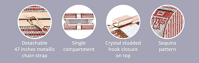 Dollar Shaped and Crystal Studded Banner