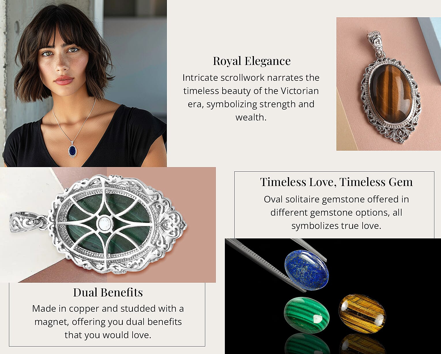 Lapis Lazuli 29.65 ctw Solitaire Pendant in Platinum Over Copper with Magnet Banner