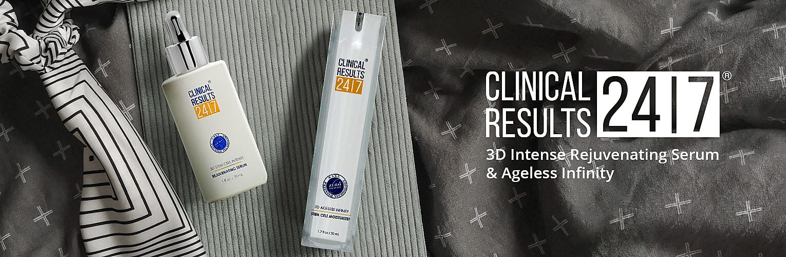 Clinical Results NASA 3D Intense Rejuvenating Serum Banner