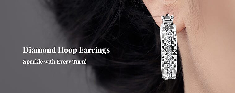 Diamond Hoop Earrings Banner