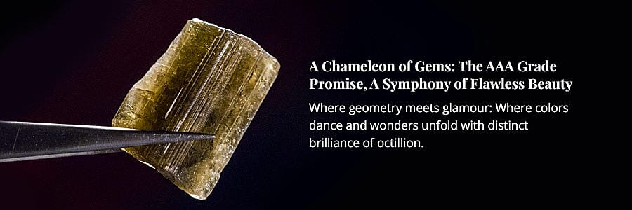 A Chameleon of Gems: The AAA Grade Promise, A Symphony of Flawless Beauty Banner