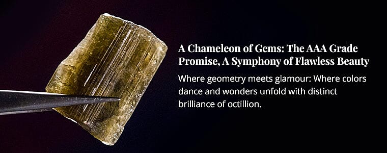 A Chameleon of Gems: The AAA Grade Promise, A Symphony of Flawless Beauty Banner