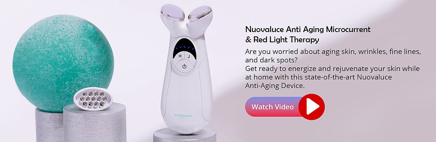 Nuovaluce Anti Aging Microcurrent & Red Light Therapy Banner