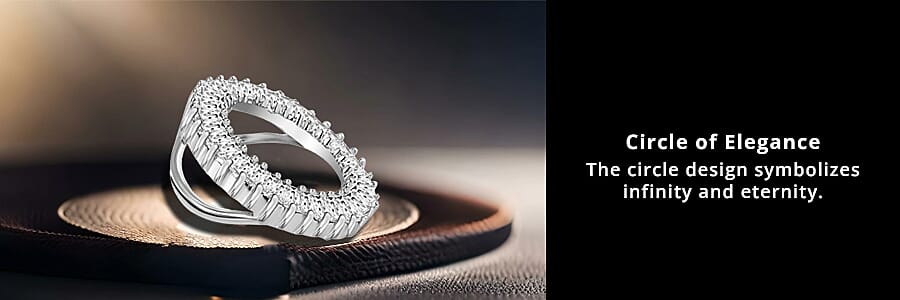 Circle Pendant in 950 Platinum Banner