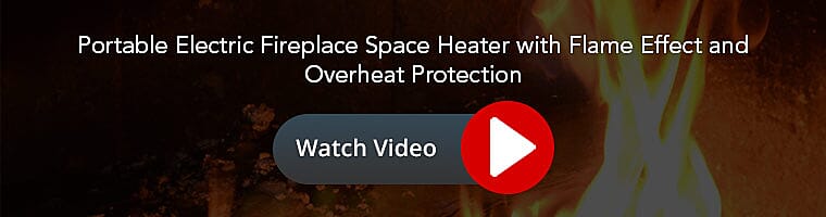 Portable Electric Fireplace Space Video