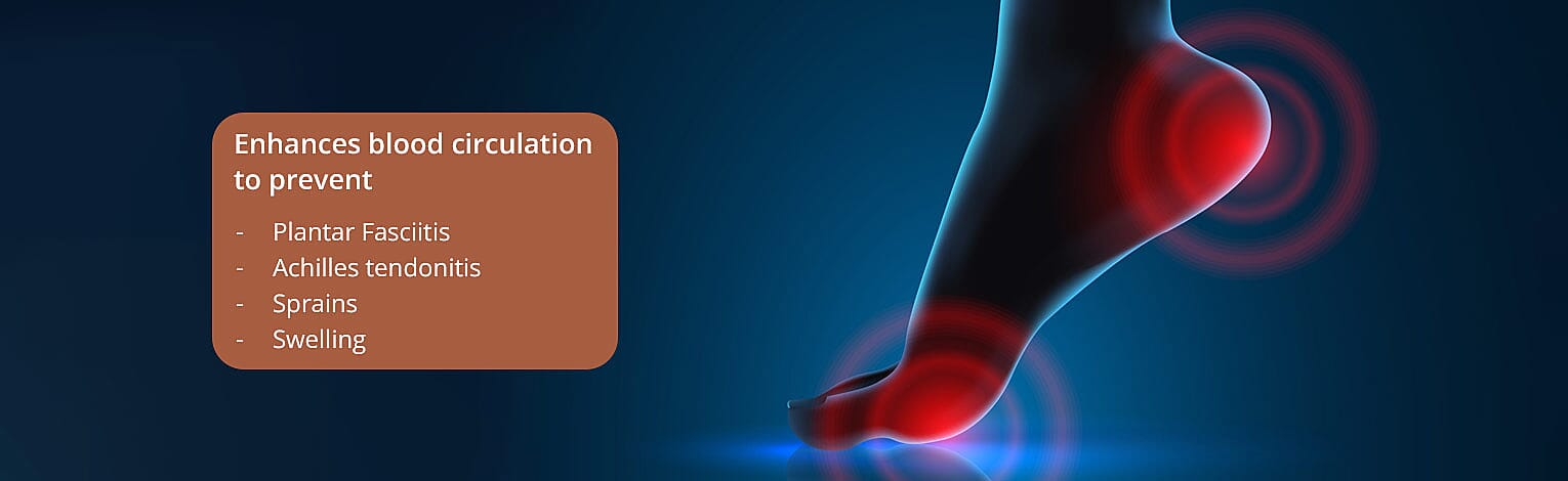 Enhances blood circulation to prevent Banner