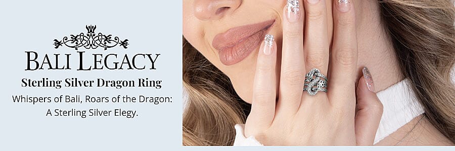 Bali Legacy Sterling Silver Dragon Ring Banner