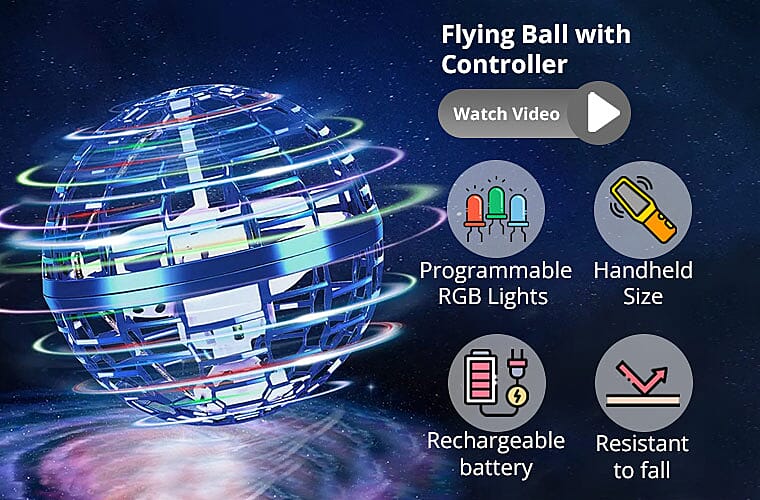 Flying Ball with Lights Banner