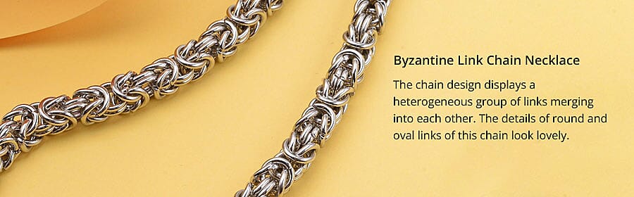 Byzantine Link Chain Necklace Banner