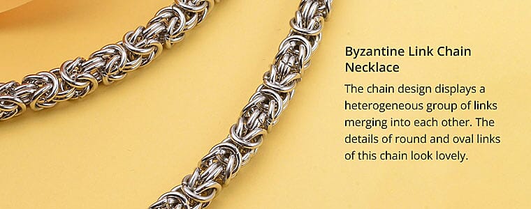Byzantine Link Chain Necklace Banner