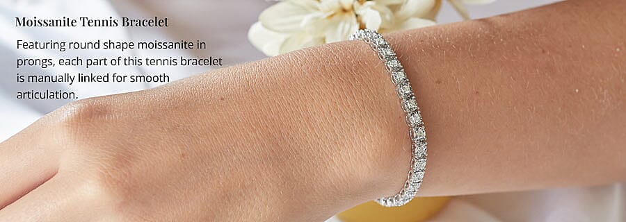 Moissanite Tennis Bracelet Banner