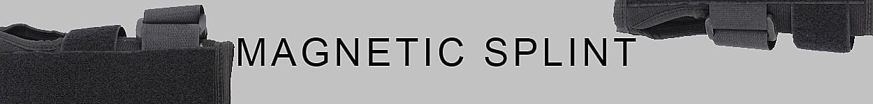 Black Wrist Support and Forearm Magnetic Splint Banner