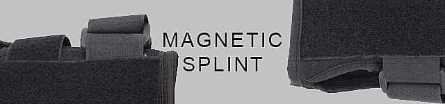Black Wrist Support and Forearm Magnetic Splint Banner