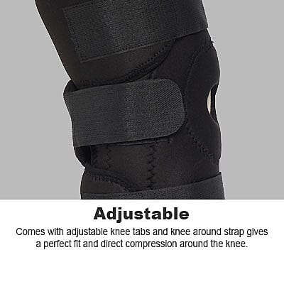Black Drytex Knee Wrap Hinged