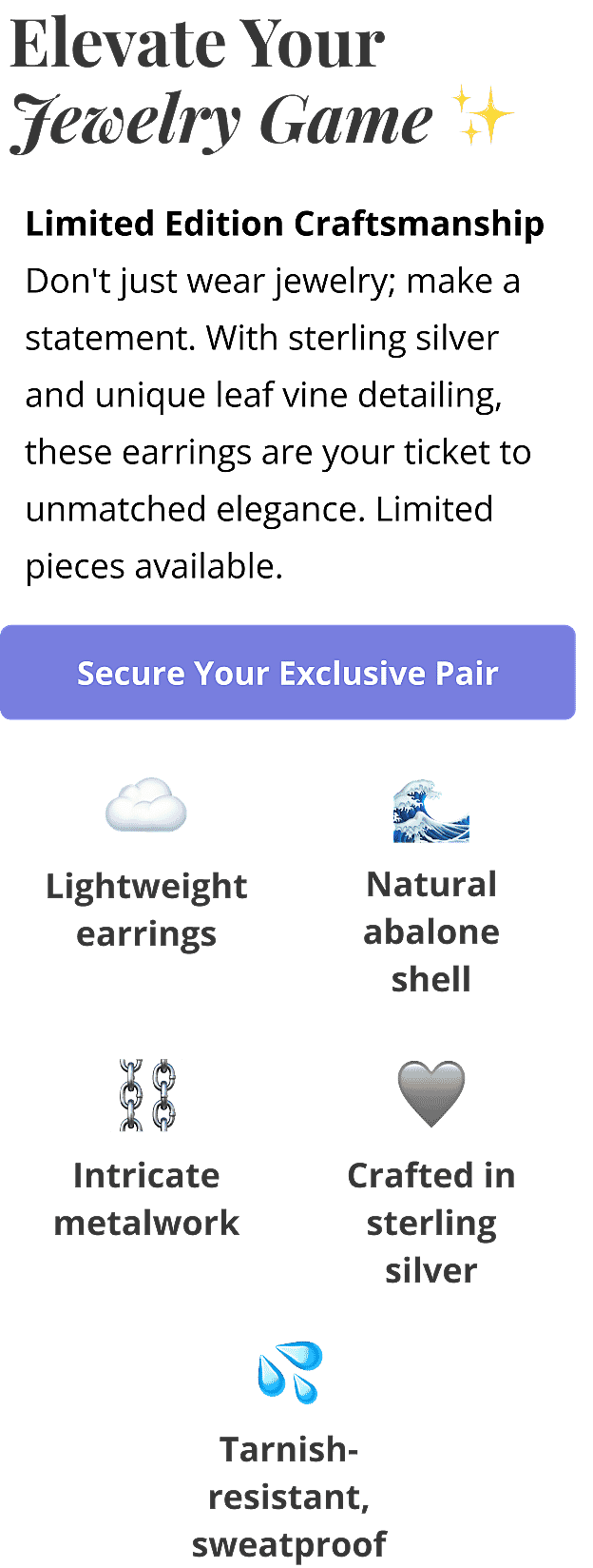 Abalone Shell Dangle Earrings