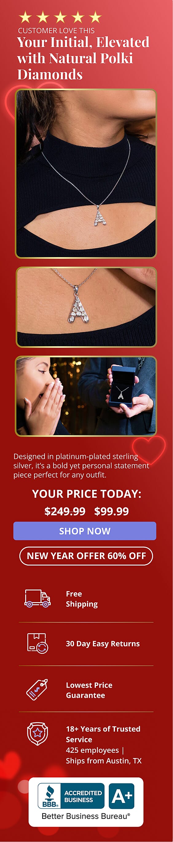 Polki Diamond Pendant