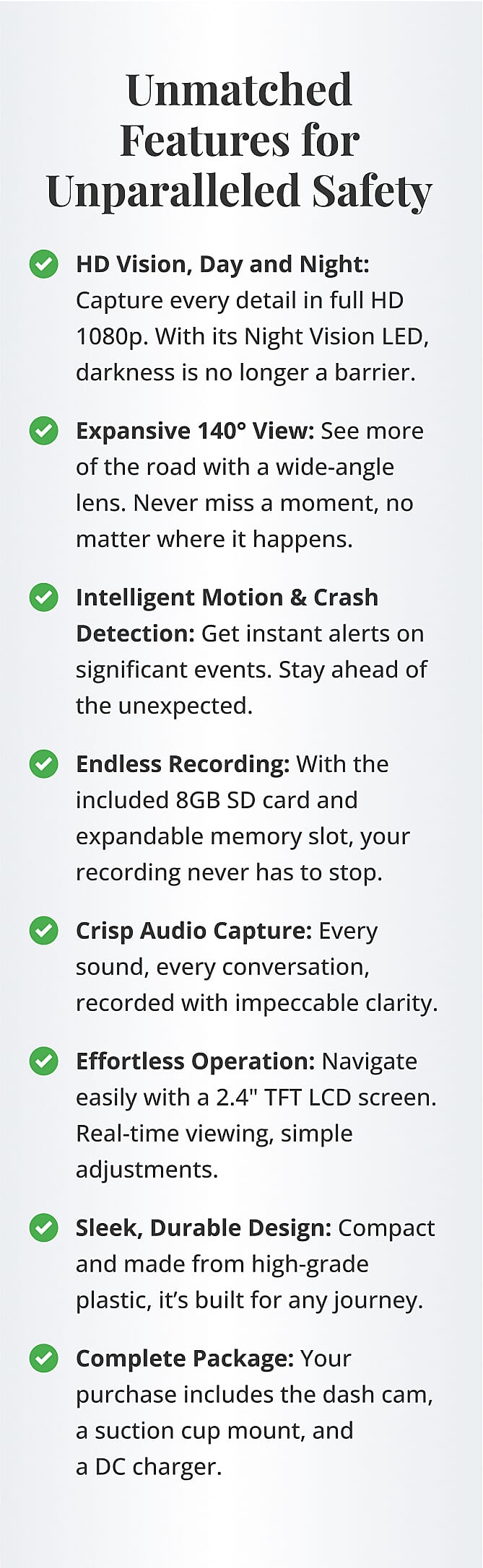 Ultra-Slim Car Dashboard Camera