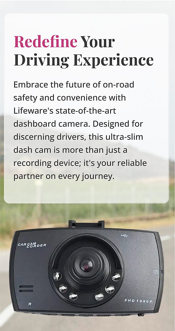 Ultra-Slim Car Dashboard Camera