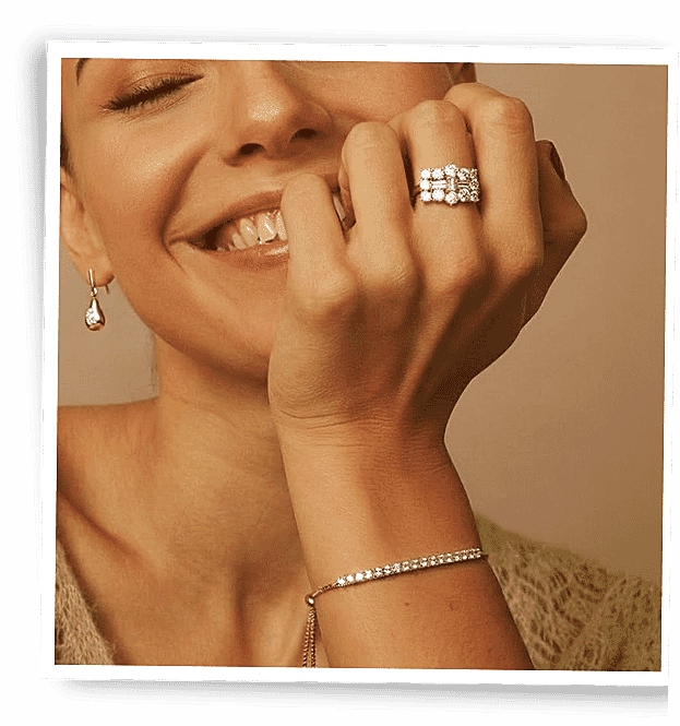 Diamond earrings lifestyle