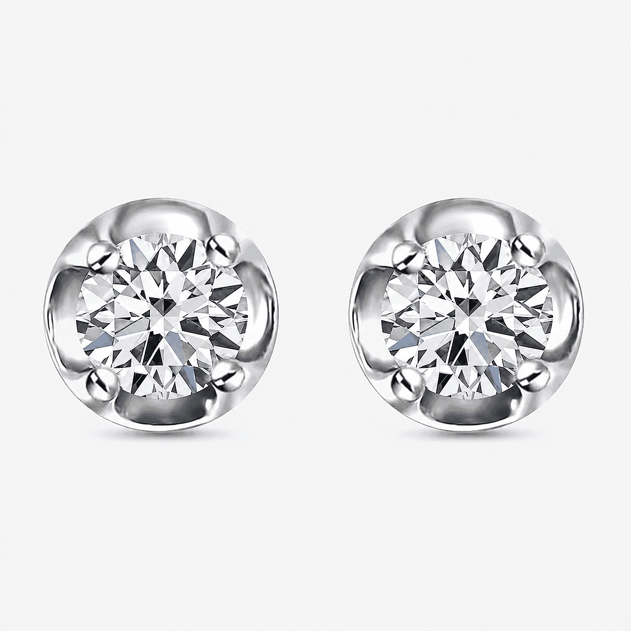 Above the Clouds E-F Diamond Stud Earrings