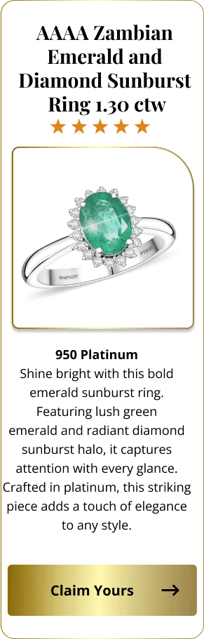 Certified Rhapsody AAAA Kagem Zambian Emerald & Diamond Ring